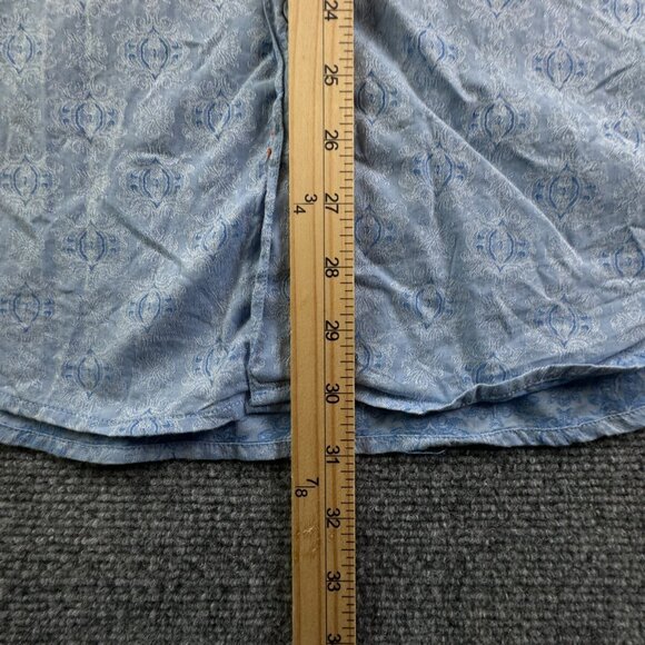 Robert Graham Long Sleeve Button Up Shirt Men Size Large Classic Blue Print - Picture 4 of 16